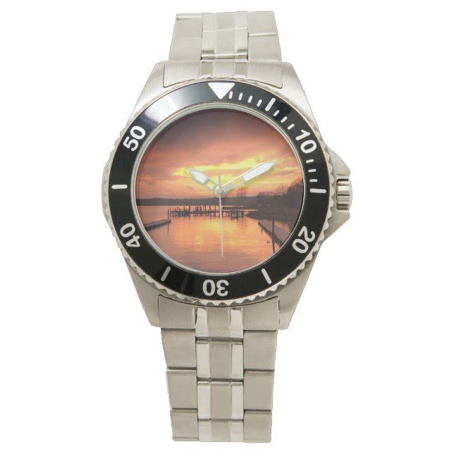 Armbanduhr aus rostfreiem Stahl (Vorderseite)