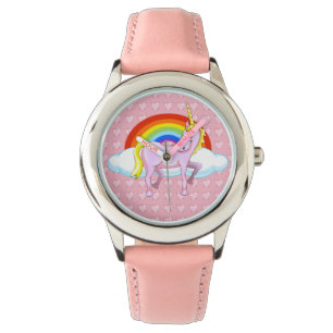 Armbanduhr für Einhorn und Herz