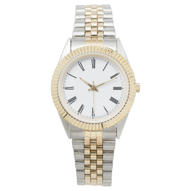 Armbanduhr für Frauen mit römischen Zahlen (Vorderseite)