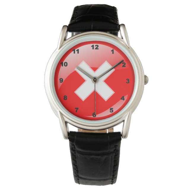 Armbanduhr für Männer mit individuellem Kronenschu (Vorderseite)