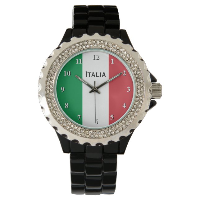 Armbanduhr für Männer und Frauen unter italienisch (Vorderseite)