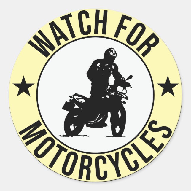 Armbanduhr für Motorräder Runder Aufkleber (Vorderseite)