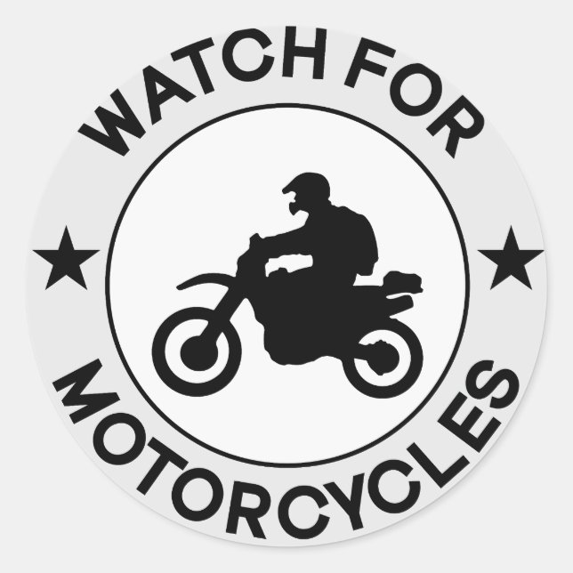 Armbanduhr für Motorräder Runder Aufkleber (Vorderseite)