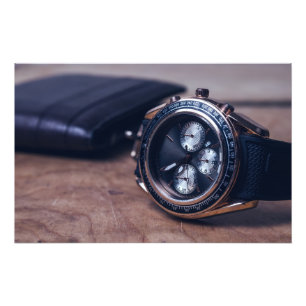 Armbanduhr mit Geldbörse Fotodruck