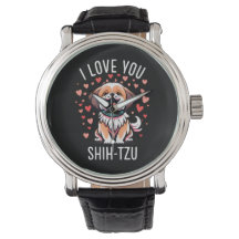 Armbanduhr - Mit Zeichnend Liebe schih Tzu