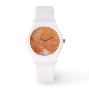 Armbanduhr Orangensalzstein