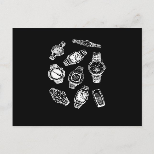 Armbanduhren Luxusuhren Uhren Uhr Postkarte (Vorderseite)