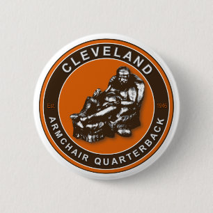 ARMCHAIR QB - Schaltfläche "Cleveland Football" Button