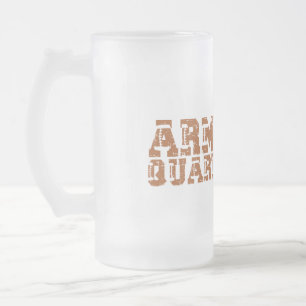 Armchair Quarterback Football-Typografie Mattglas Bierglas