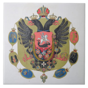 Arme und Schild des Staat von Kaiserrussland, f Fliese