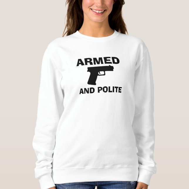 ARMED AND POLITE Women's Sweatshirt (Vorderseite)
