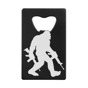 Armed Bigfoot Sasquatch 2. Änderungsantrag 2A # Geldbeutel Flaschenöffner
