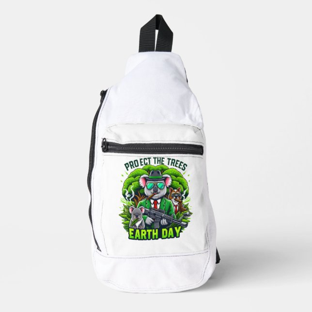 Armed Koala Trio Crossbody Bag (Vorderseite)