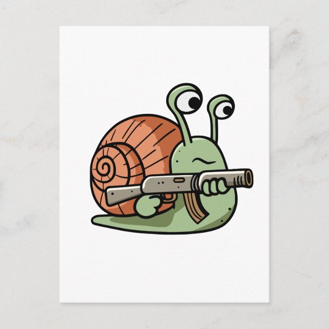 Armed Snail Postkarte (Vorderseite)