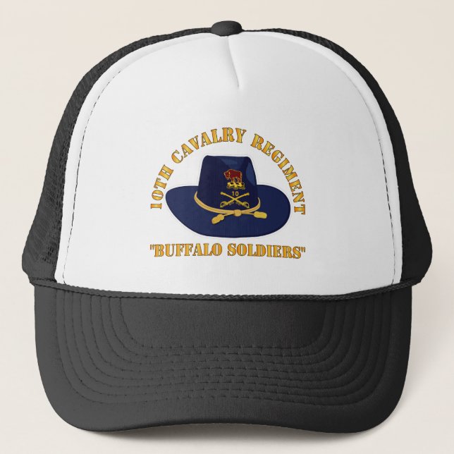 Armee - 10. Kavallerie Regiment w Cav Hat Truckerkappe (Vorderseite)