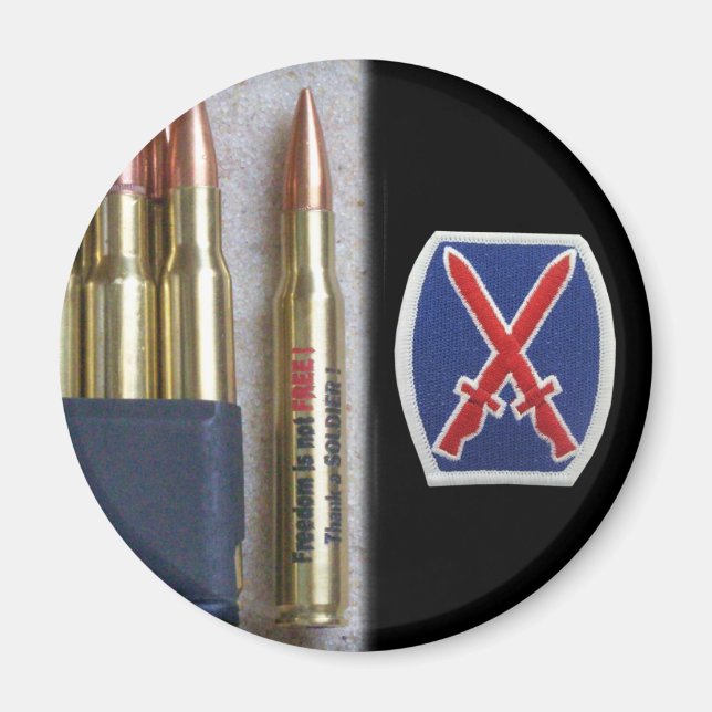 armée 10th mountain div iraq nam vet vfw Magnet (Devant)