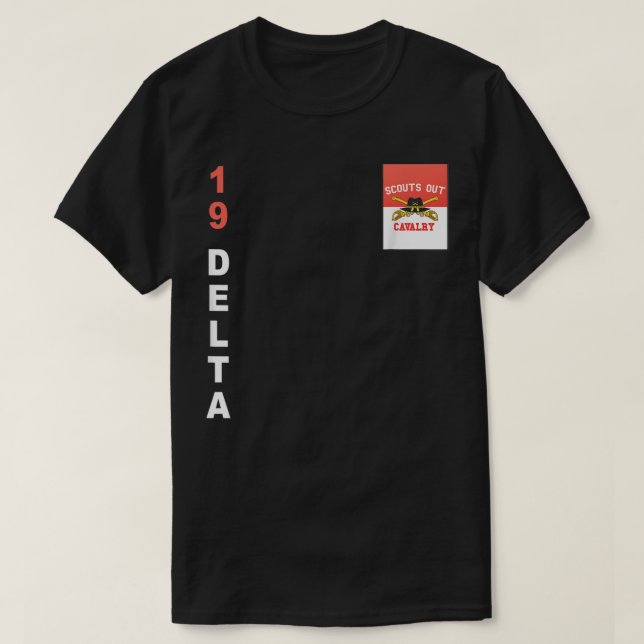 Armee 19 Delta Cavalry Scout T-Shirt (Design vorne)