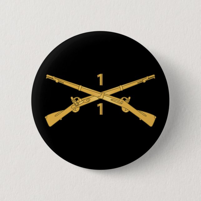 Armee - 1. Bataillon, 1. Abteilung Infanterie-Regi Button (Vorderseite)