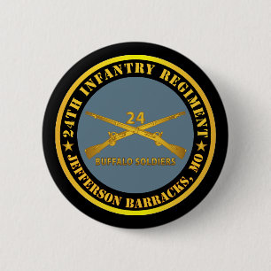 Armee - 24. Infanterie-Regiment - Jefferson Barrac Button