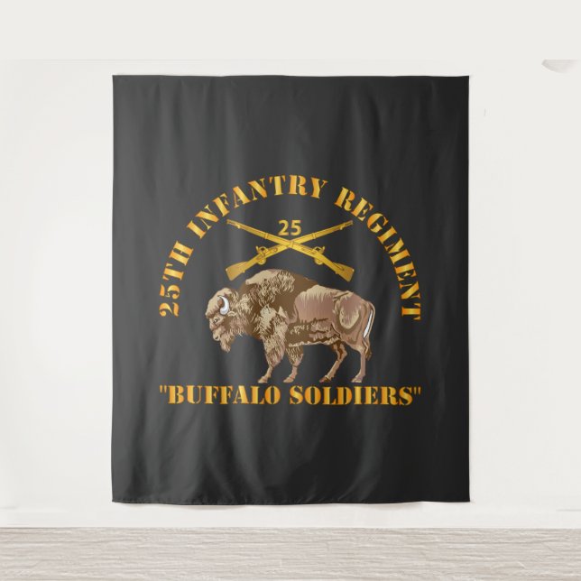 Armee - 25. Infanterie-Regime - Buffalo Soldiers Wandteppich (Vorderseite)