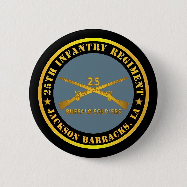 Armee - 25. Infanterie-Regime - Jackson Barracks, Button (Vorderseite)