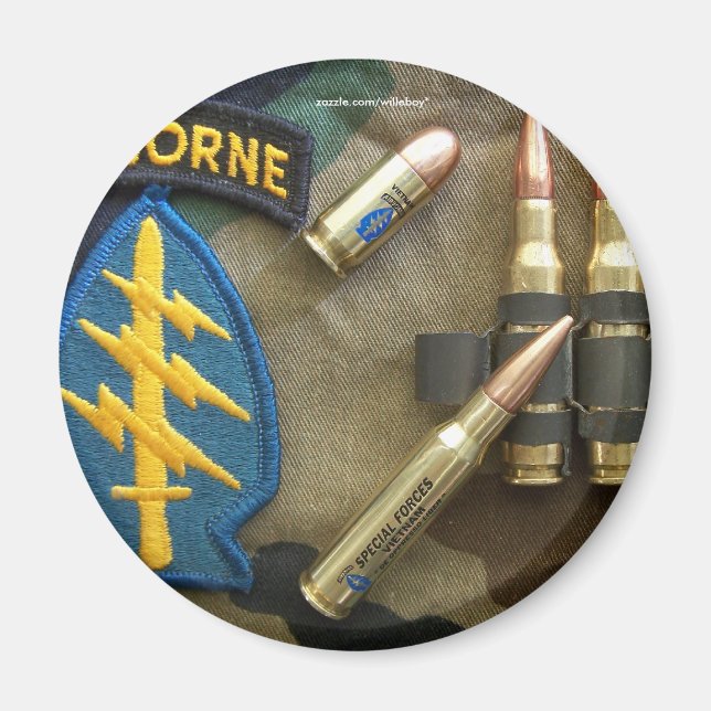 armée 5e bérets verts forces spéciales nam magnets (Devant)