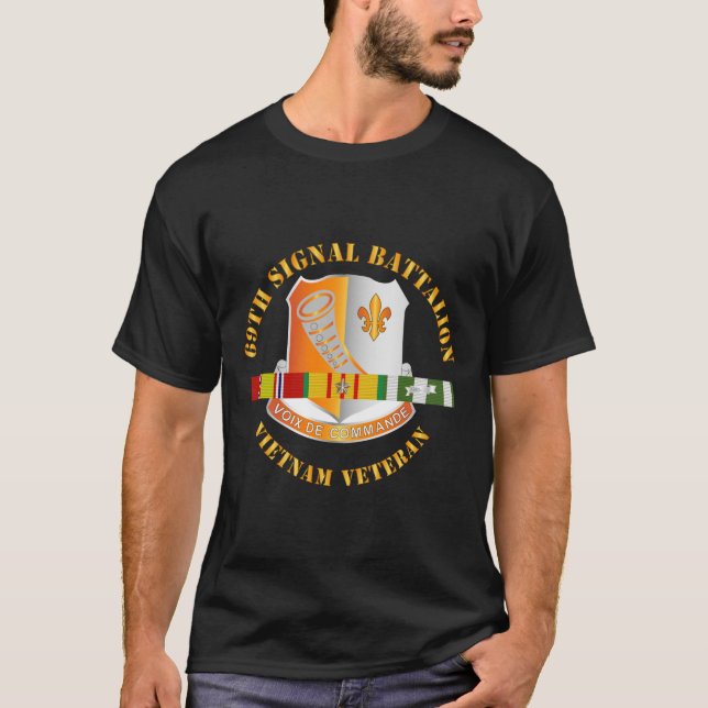 Armee - 69. Signalbataillon - Vietnam Veteran w V T-Shirt (Vorderseite)