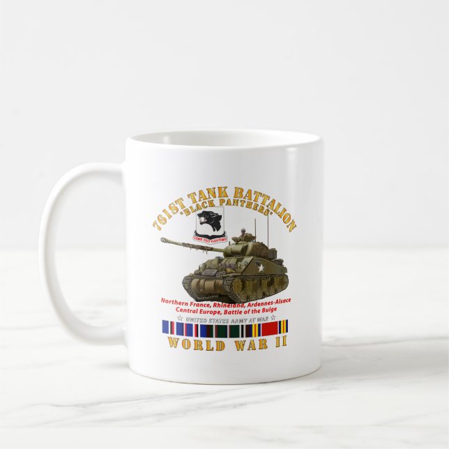 Armee - 761. Tank-Bataillon - Black Panter Kaffeetasse (Links)