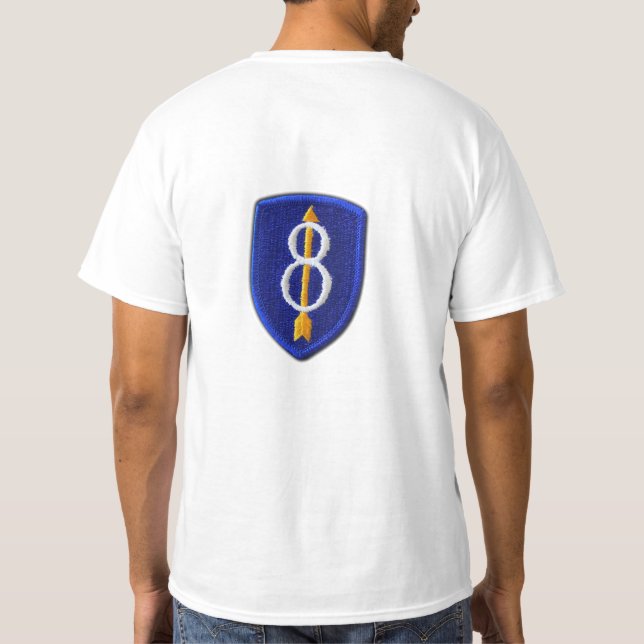 Armee 8. ID Infanterieabteilung für Jackson Vets T-Shirt (Rückseite)