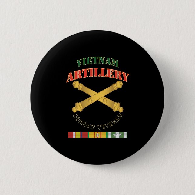 Armee - Artillerie - Vietnam - Kampftruppe Button (Vorderseite)
