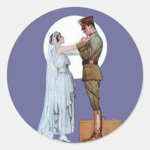 Armee-Braut Runder Aufkleber