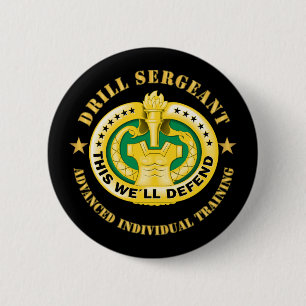 Armee - Drill Sgt Abzeichen - Advanced Individual Button
