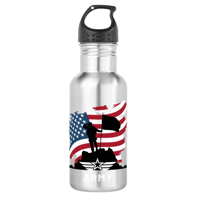 Armee Edelstahlflasche (Vorderseite)