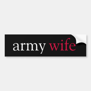 Armee-Ehefrau Autoaufkleber
