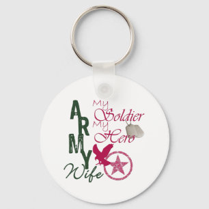 Armee-Ehefrau - Soldat Schlüsselanhänger