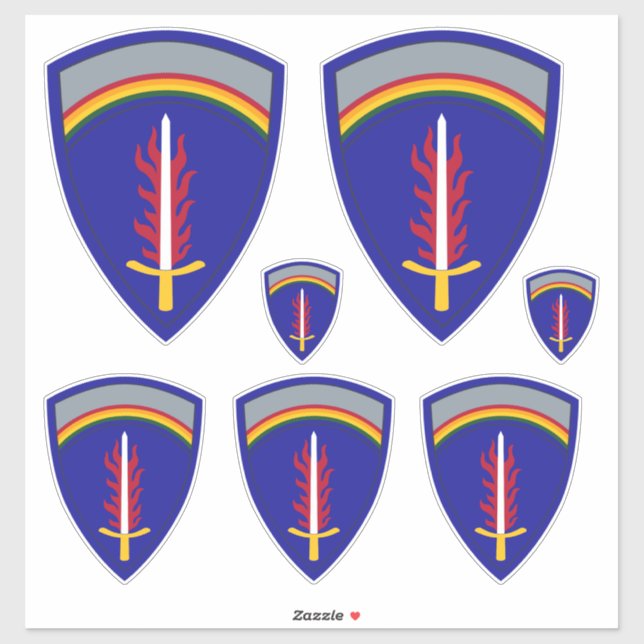 Armee Europa USAREUR Aufkleber (Blatt)