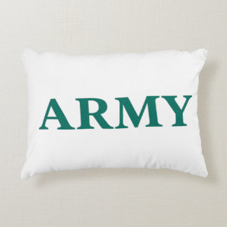 Armee Fettgedruckte Typografie Militärstil Minimal Dekokissen