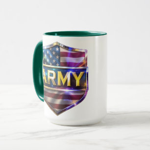 Armee-Flaggen-Schild Tasse