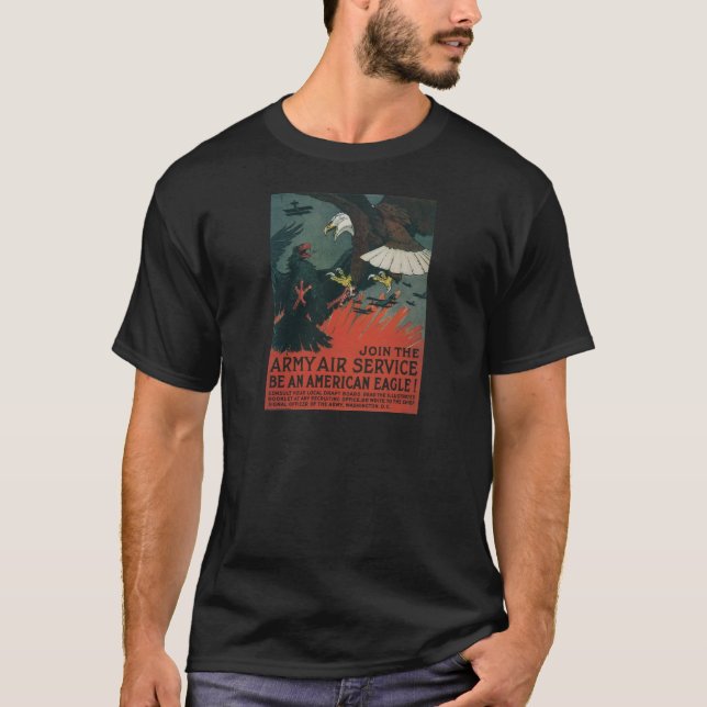 Armee-Fluglinienverkehr circa 1917 T-Shirt (Vorderseite)