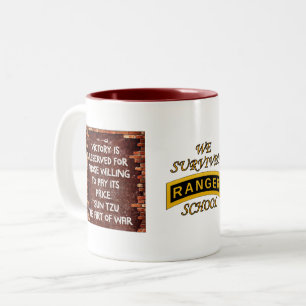 Armee-Förster-Schulvorsprung - wir überlebten - Zweifarbige Tasse