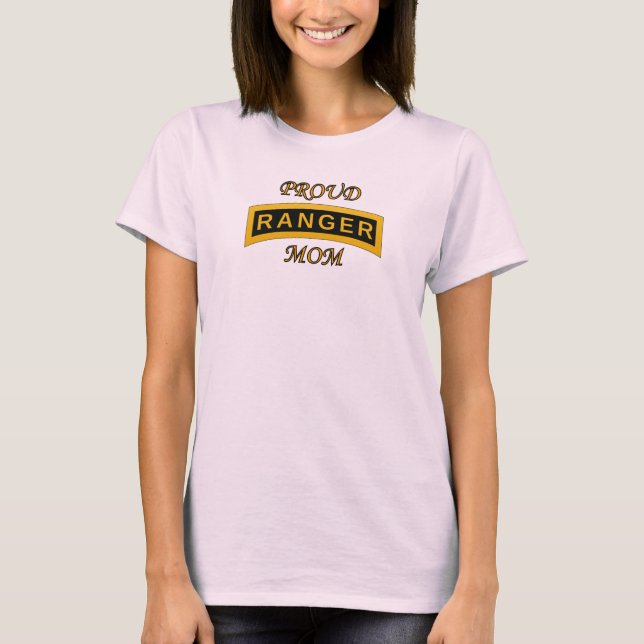 Armee-Förster-Schulvorsprungs-stolzer Mama-T - T-Shirt (Vorderseite)