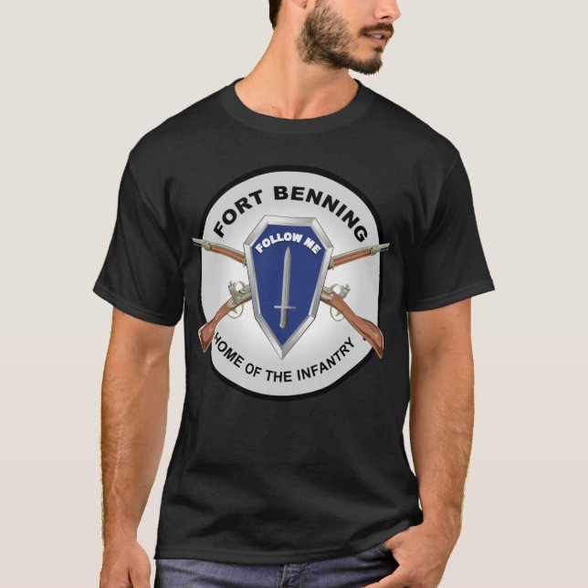 Armee - Fort Benning, GA - Zuhause der Infanterie T-Shirt (Vorderseite)