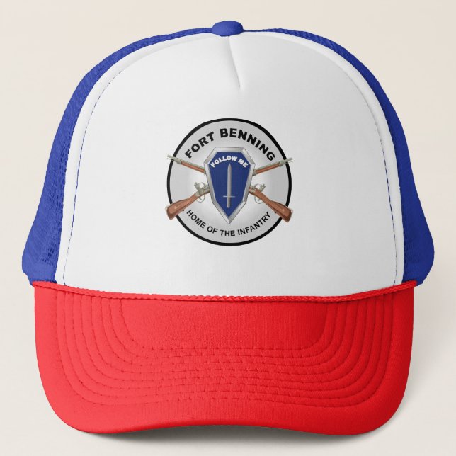Armee - Fort Benning, GA - Zuhause der Infanterie  Truckerkappe (Vorderseite)