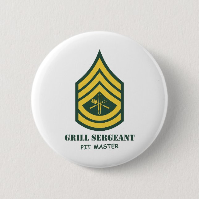 Armee-Grill-Sergeant Button (Vorderseite)
