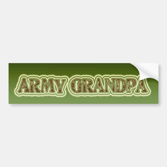 Armee-Großvater Autoaufkleber (Vorne)
