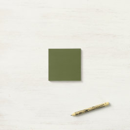 Armee Grün Simple 3" x 3" Post-it Klebezettel