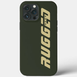 Armee grün und Gold RUGGED GEEK Case-Mate iPhone Hülle