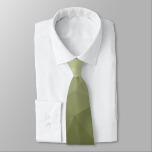 Armee-grün verlaufender geometrischer Mesh-Muster Krawatte