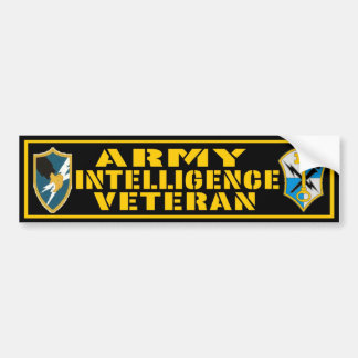 Armee-Intelligenz-Veteranen-Autoaufkleber Autoaufkleber