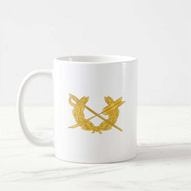 Armee - JAG Zweigstelle mit Text Kaffeetasse (Links)